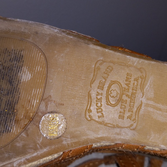 Lucky Brand  Brown and Wedge Sandals - Picture 12 of 14